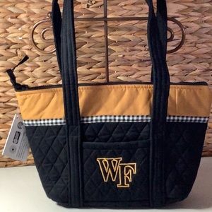 Wake Forest Quilted Small Tote, or Shoulder Bag